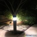 Round Dome Top Commercial Bollard Light with Louvers