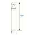 15w USA LED Stainless Steel Bollards 120v-277v
