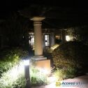 Round Dome Top Commercial Bollard Light with Louvers