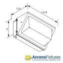47w Commercial LED Wall Pack Dimensions