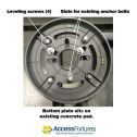 SIRU Universal Bollard Light Replacement Kit leveling