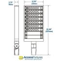 Bocce LED Lighting with Poles - 2 Courts - 11 fc 2.66 max/min APTA 280 dimensions
