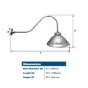 goos 26 wall fixture dimensions