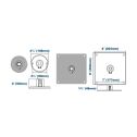 26w wall fixture wall plate