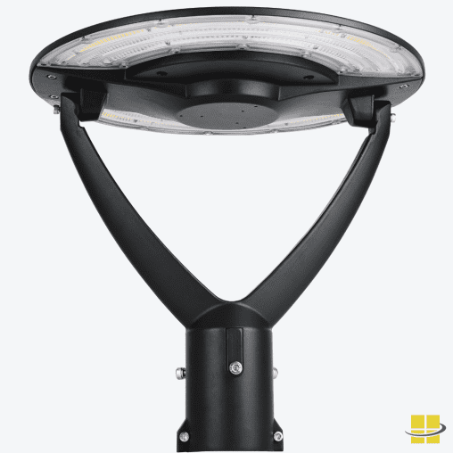 HEND 120-135-150 LED Post Top Light with Selectable Kelvin and Built-In Photocell