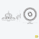 HIIO 100-120-150 LED High Bay Light with Selectable Wattage and Kelvin - Image 12