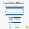 OTAM 120 3-ft Linear LED High Bay, 120-277v – HID Replacement - Image 3