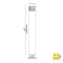 PYLO 10-20-30 LED Bollard Light, Selectable Wattage and Selectable Kelvin 3K-4K-5K - Image 4