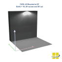 CUDL 42w LED Full Cutoff Wall Pack, Type 4 Optics, EXTREME-LIFE - Image 10