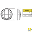 CIRF 27w LED Bulkhead Grid Frame Wall Pack, EXTREME-LIFE - Image 4