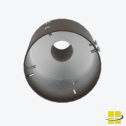 6″ Round Pole Tenon Adapter, 2-3/8 Outside Diameter - Image 4