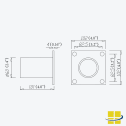 4″ Square Wall Tenon Mount - Image 8