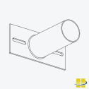 5″ Short Square Side Tenon Mount - Image 5