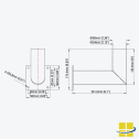 90° L-Shaped Side Tenon Mount - Image 9