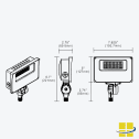 DOHU 105-120-150 LED Flood Light with Selectable Wattage and Selectable Kelvin - Image 12