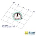 17w Turtle & Wildlife Friendly Round Flat Top Bollard photometrics