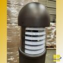 VENU 25w 590 Amber LED Cone Reflector Round Dome Bollard - Image 3