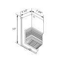 22w wall pack dimensions