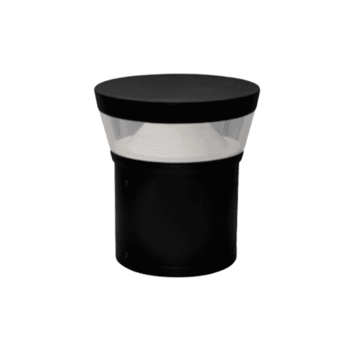 round landscape bollard light 10"