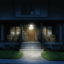 15w solar wall pack night