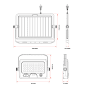 10w solar work light dimensions