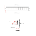 SYNI 10w solar sign light dims