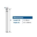 TRIA 12 bollard dimensions