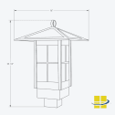 TEME LED Lantern Style Pendant Light - Image 8