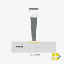 BOLE Solar LED Bollard Light - Inverted Cone Bollard light - Image 4