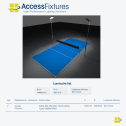 Solar Volleyball Court Lighting Package – Avg. 17fc, 2.04 Max/Min, 2 200w LED Lights on 2 30′ Poles - Image 4