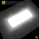 Ice Hockey Lighting Package – Avg. 54fc, 1.43 Max/Min, 12 LED Lights on 4 30′ Poles - Image 3