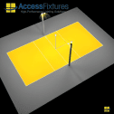 Volleyball Court Lighting Package – Avg. 22fc, 1.42 Max/Min, 4 240w LED Lights on 2 20′ Poles - Image 3