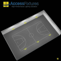 Indoor Basketball Half-Court Lighting Package- 53fc, 1.52 Max/Min 6 720w LED lights, mounted 20' - Image 3