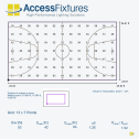Indoor Basketball Half-Court Lighting Package- 53fc, 1.52 Max/Min 6 720w LED lights, mounted 20' - Image 2