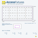Indoor Tennis Court LED Lighting Package- 50fc, 1.15 Max/Min 6 720w LED lights, mounted 25' - Image 2