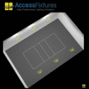 Indoor Volleyball Court Lighting Package – Avg. 63fc, 1.18 Max/Min, 6 720w LED Lights, mounted 30' - Image 3