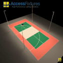 Multi-Sport LED Lighting Package- 42fc, 2.0 Max/Min 4 360w LED lights mounted on 4 25' Poles - Image 3