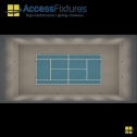 Indoor Tennis Court LED Lighting Package -93fc, 1.12 Max/min 24 240w LED Lights, mounted 25' - Image 3