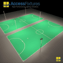 Outdoor Futsal Court LED Lighting Package -30fc, 2.0 Max/min 16 720w LED Lights, mounted 30' - Image 3