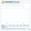 Outdoor Futsal Court LED Lighting Package -30fc, 2.0 Max/min 16 720w LED Lights, mounted 30' - Image 2