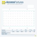 Outdoor Futsal Court LED Lighting Package -32fc, 1.98 Max/min 8 720w LED Lights, mounted 30' - Image 2