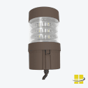 BORB 14-19-24 LED Round Flat-Top Louvered Reflector Bollard Light - Image 3