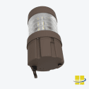 BORB 14-19-24 LED Round Flat-Top Louvered Reflector Bollard Light - Image 4