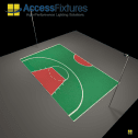 Recreational Full-court Solar Basketball Lighting Package, Bright 22fc Coverage, 8 Fixtures on 2 25' Poles - Image 3