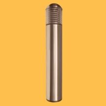 LUVO 590nm Amber LED Louvered Stainless Steel Bollard Light