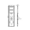 100w solar street light dimensions