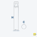 SQOR Bollard Light - Selectable Watts 14/19/24w & Kelvin 3K/4K/5K - Image 7