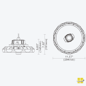 HIIO 135-180-240 LED High Bay Light with Selectable Wattage and Kelvin - Image 12