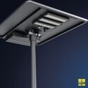 Solar Pickleball Court Lighting Package - 42fc, 1.86 Max/Min, 4 200w LED Lights on 2 25' Poles - Image 5