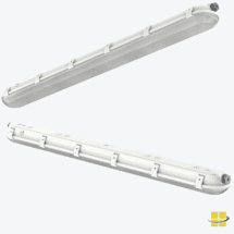VAEL 30/45/57w LED Vapor Proof Linear Fixture, Selectable Kelvin